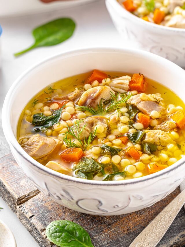 Chicken Soup with Couscous and Vegetables