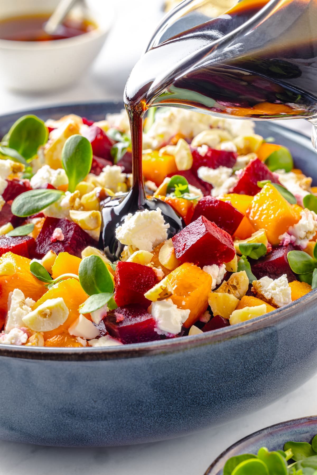 beet salad with hazelnuts and balsamic