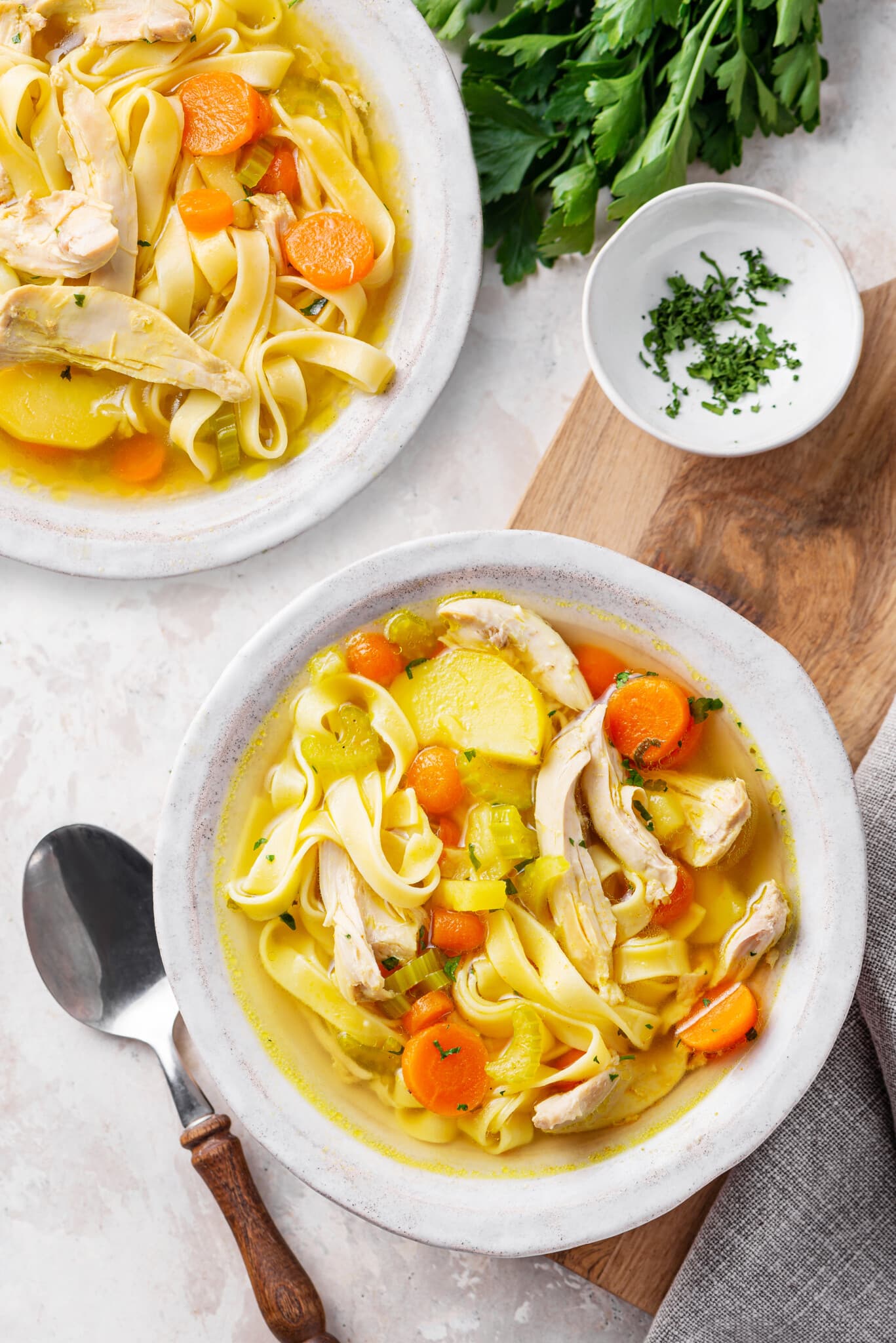 The BEST Chicken Noodle Soup Recipe (with Potatoes!)