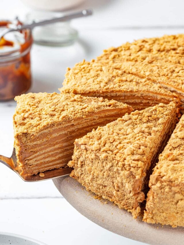 medovik-cake-honey-layered-cake-russian-on-a-white-plate-sliced
