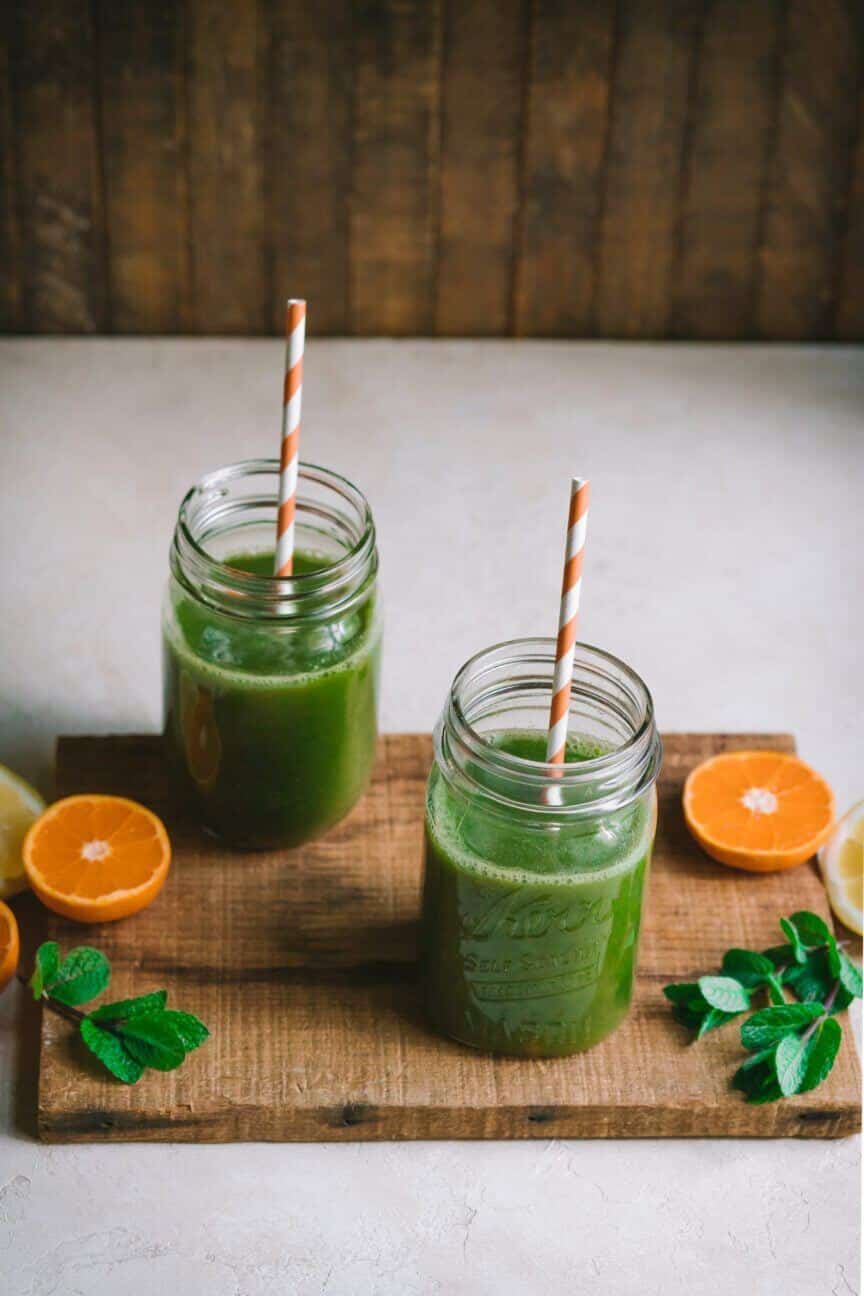 Easy Spring Green Citrus Smoothie with Ginger
