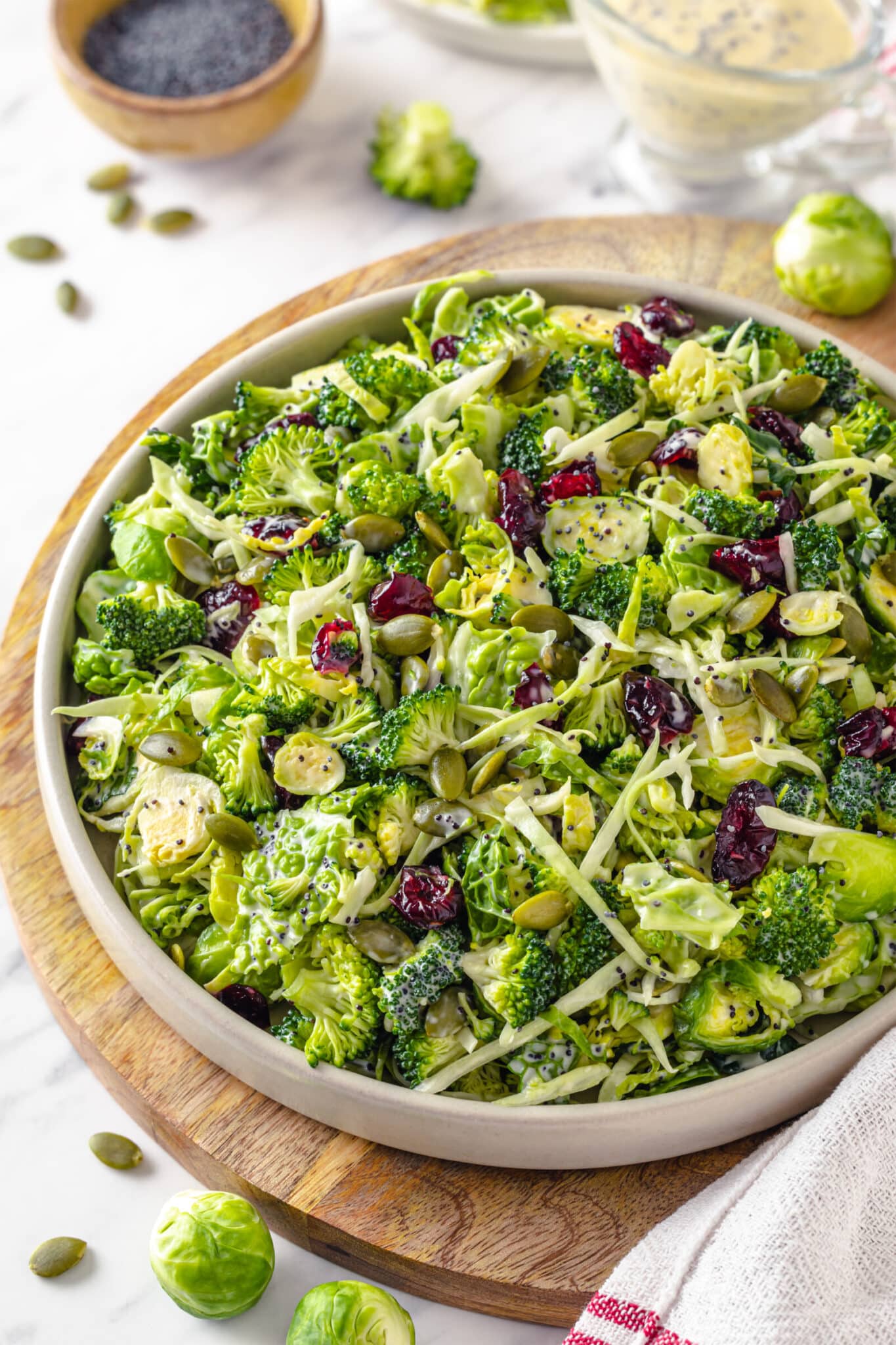 Superfood Salad with a Simple Poppy Seed Dressing