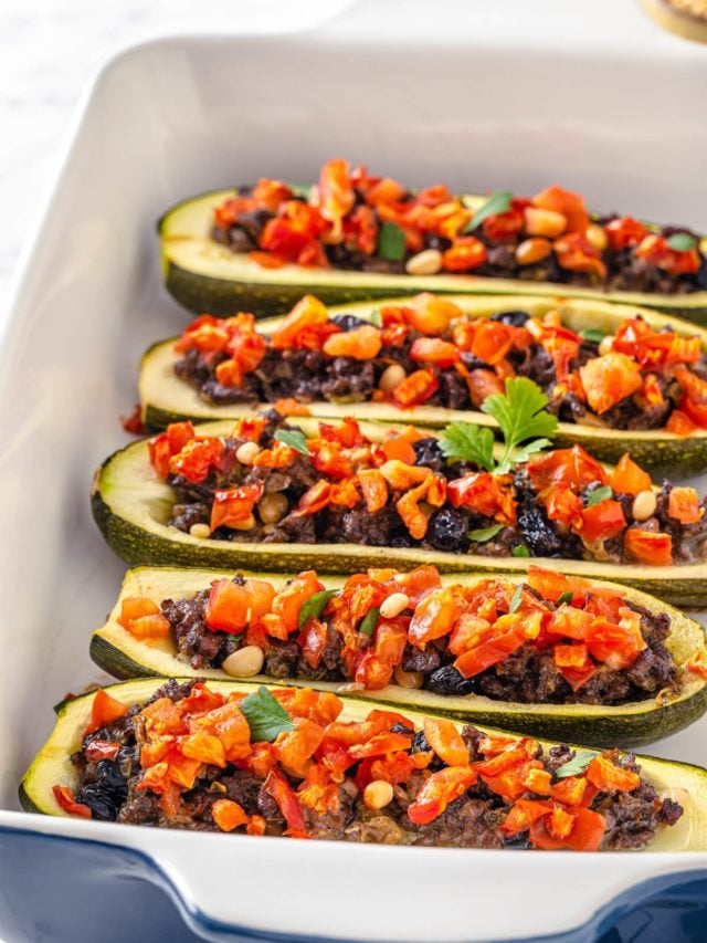 How to Make Fancy Beef Stuffed Zucchini Boats