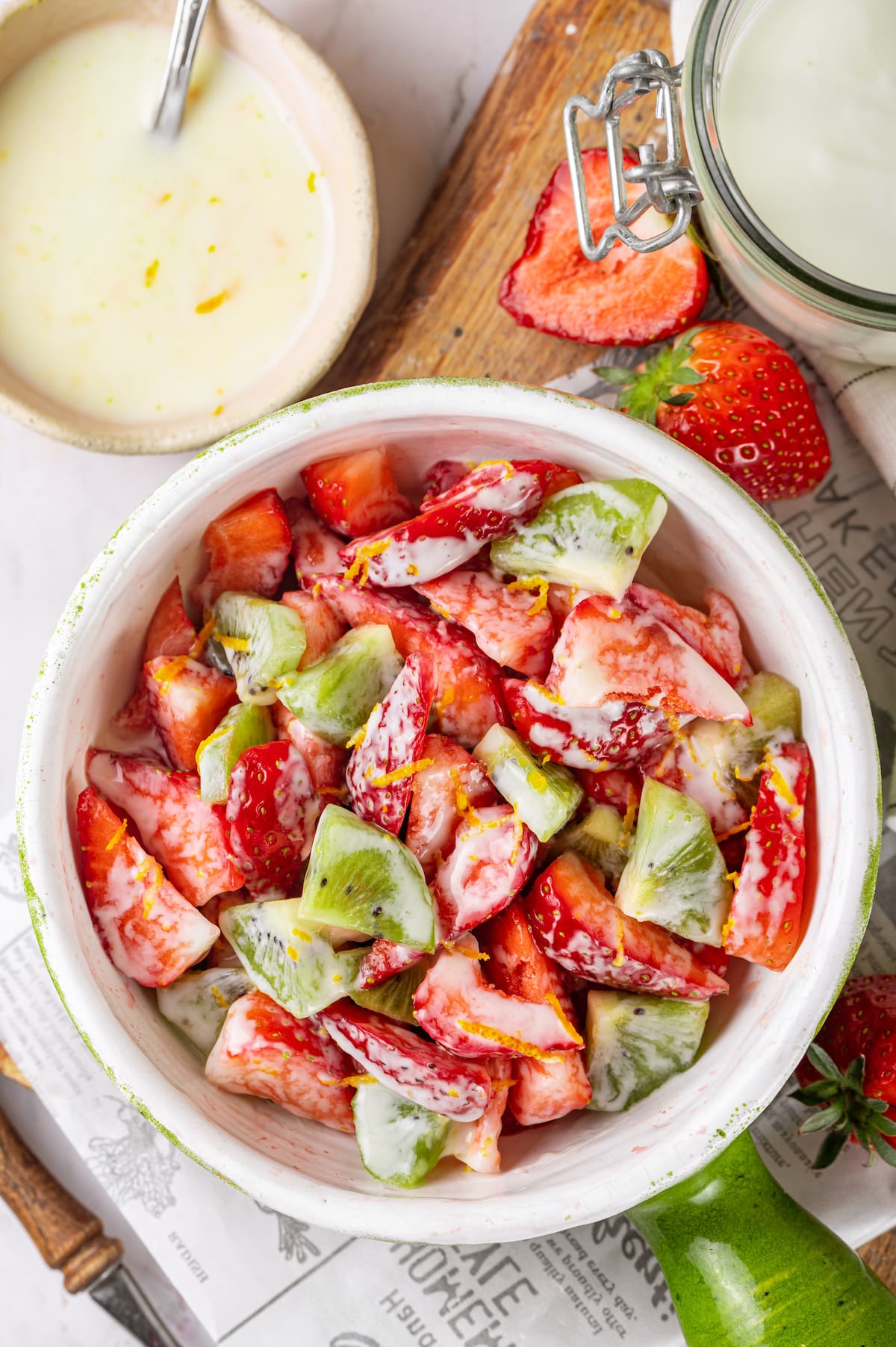 Simple Strawberry and Kiwi Salad with Summer Zest