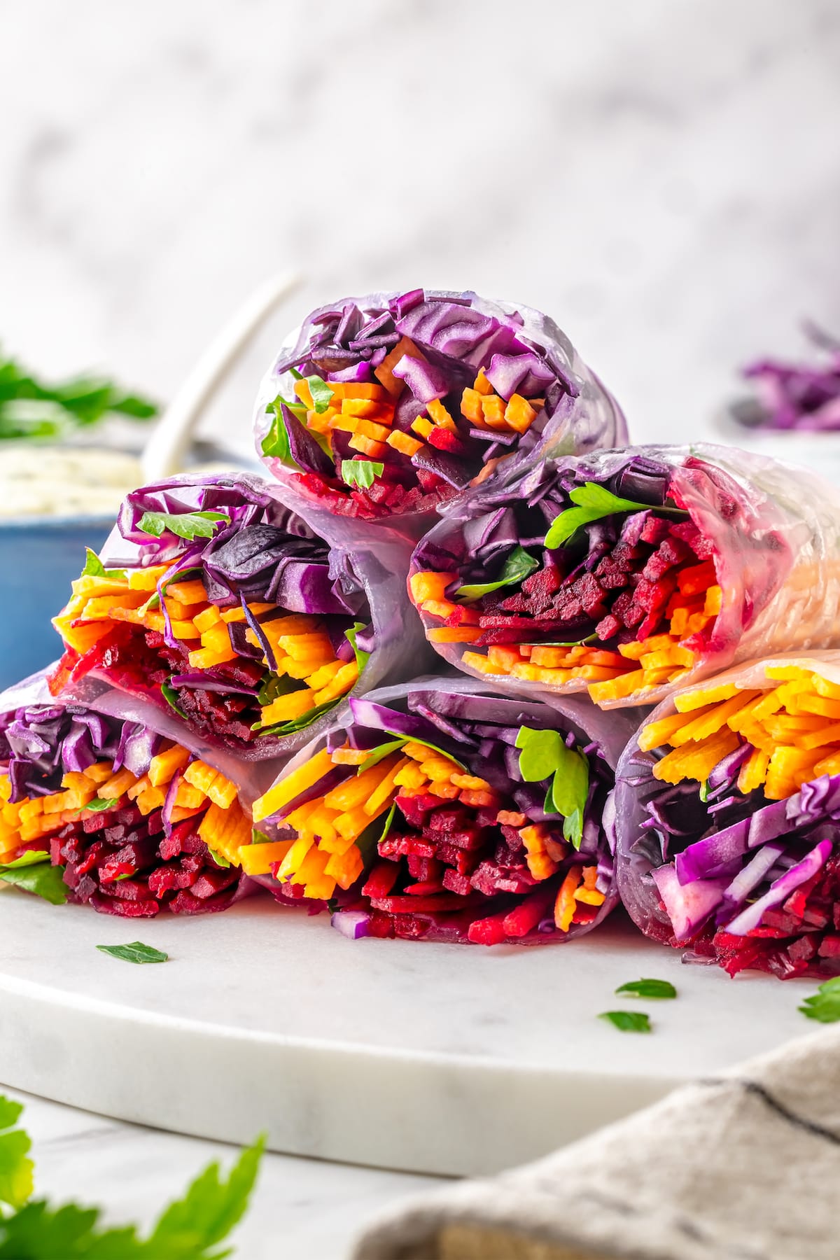 Summer Rolls with Dairy Free Dipping Sauce