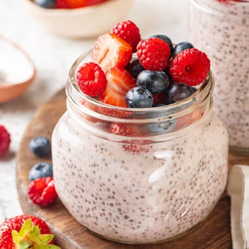 Strawberry Chia Pudding cup  500x500