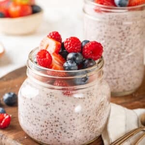 Strawberry Chia Pudding with berries 300x300