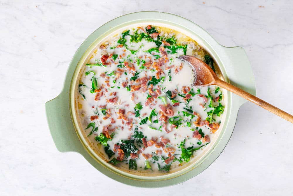 Homemade Zuppa Toscana Soup with Kale