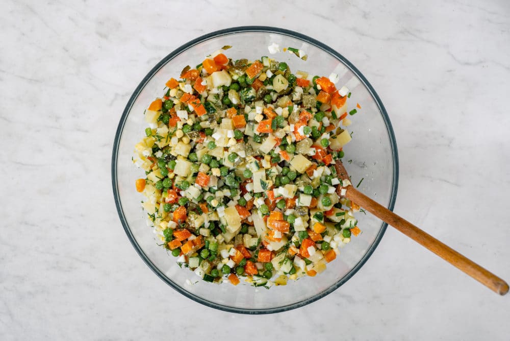 Simple and Classic Olivier Salad