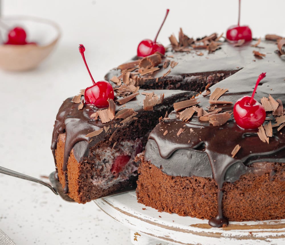 Drunken Cherry Chocolate Cake - All We Eat