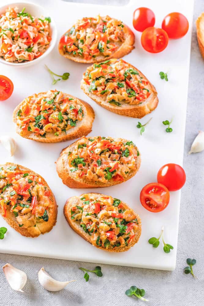 Easy Cheesy Bruschetta Chicken Bake with Tomatoes