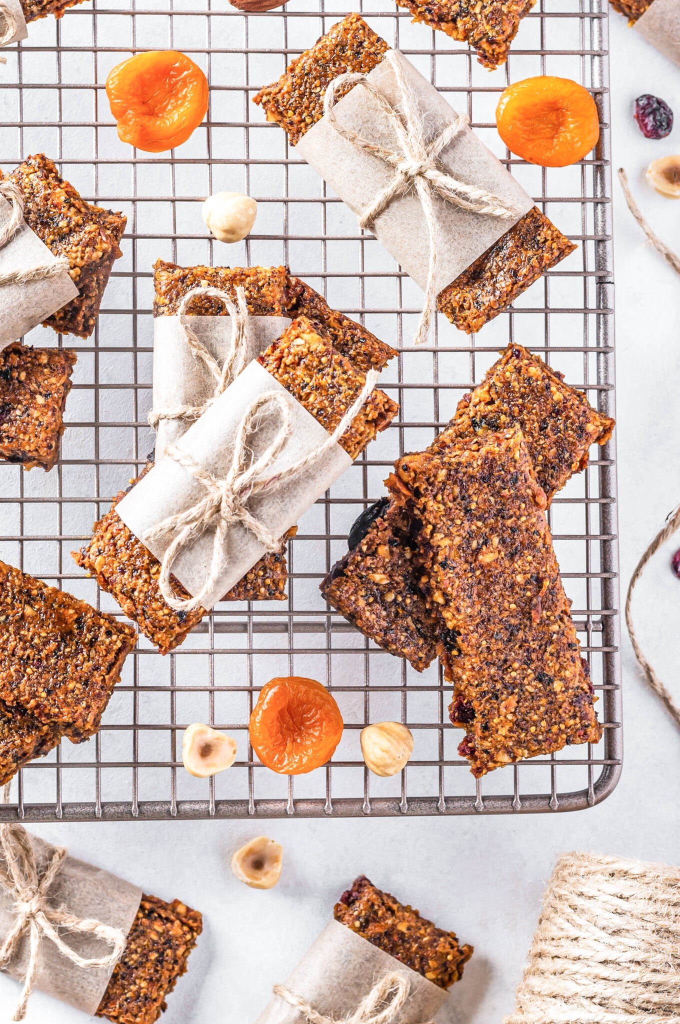 Gluten-Free Dried Fruit Bars with Nuts and Dates on The Go
