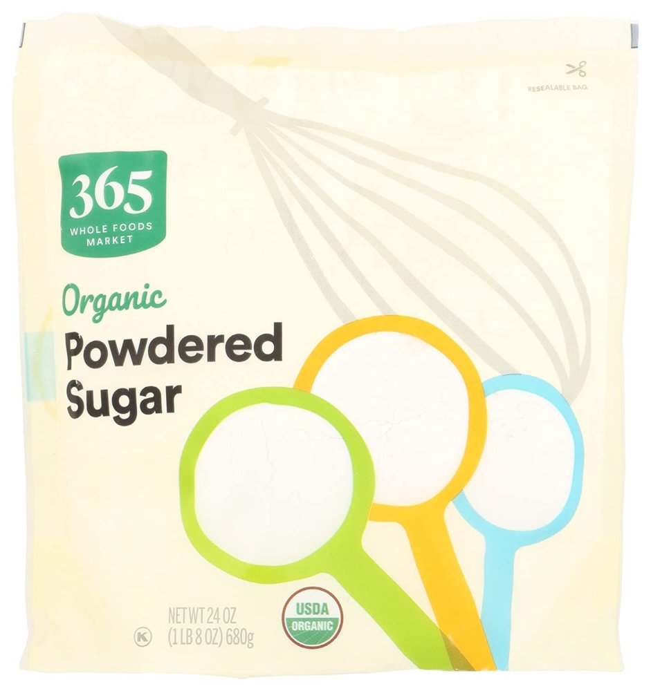 ingredients: powdered sugar