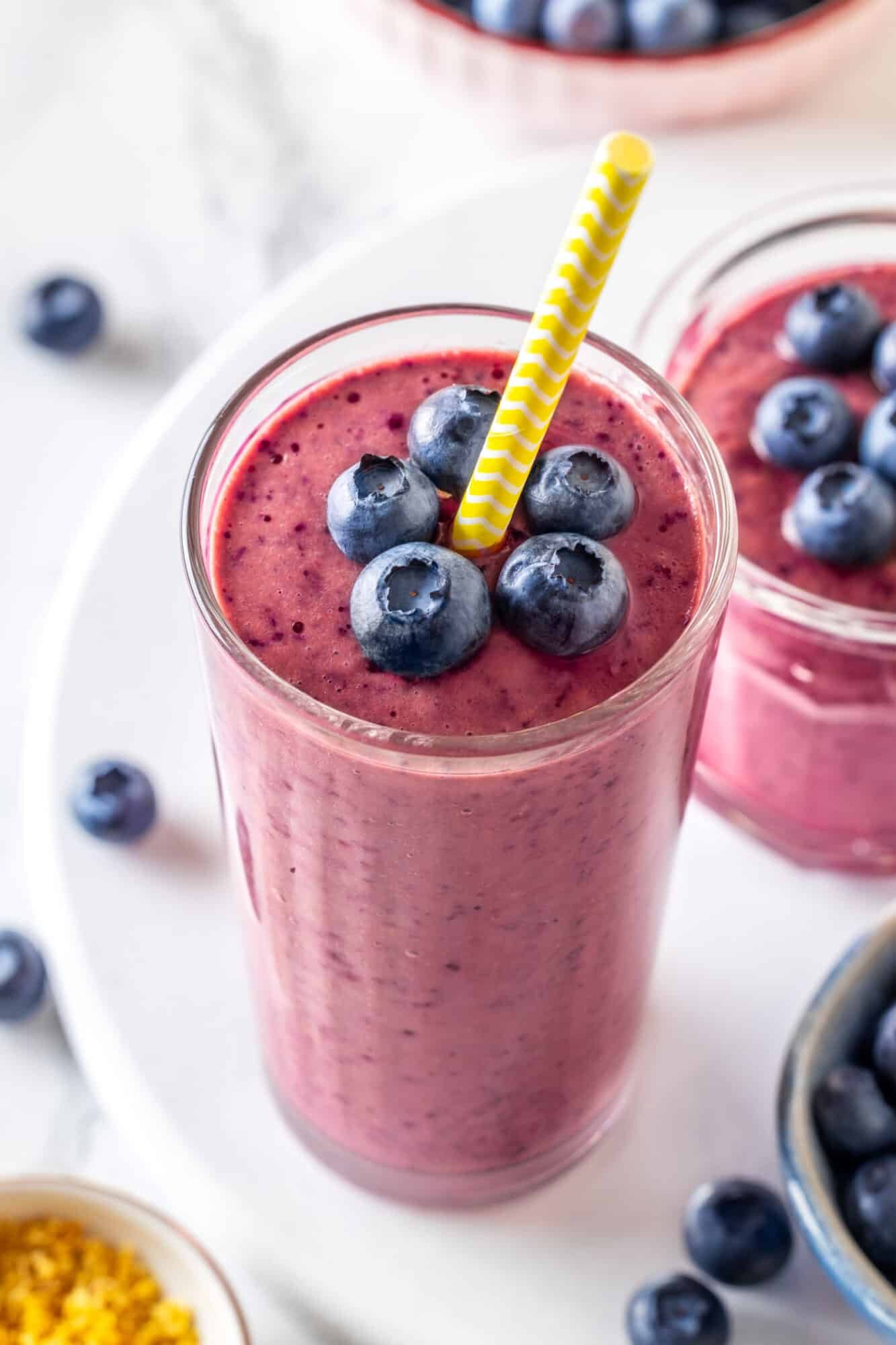 Creamy Coconut Blueberry Smoothie - All We Eat