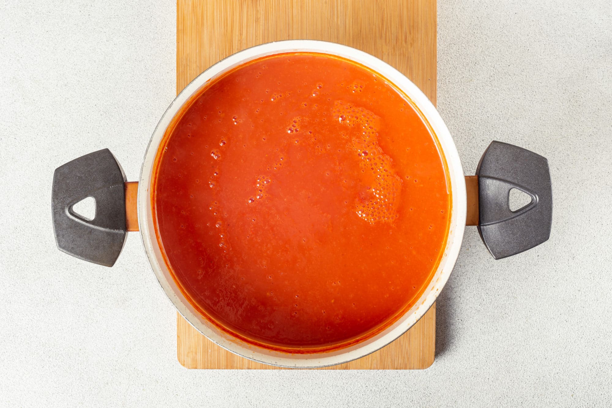 pureed soup in a bowl.