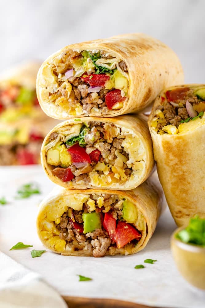 Homemade Breakfast Burritos with Potatoes - All We Eat