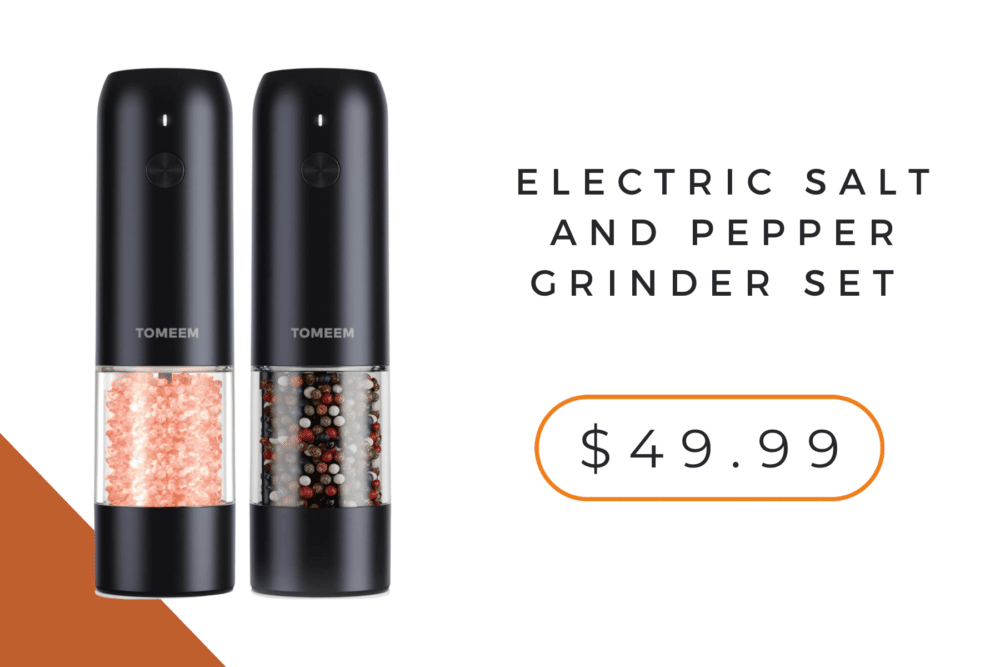 electric salt and pepper grinder gift guide.