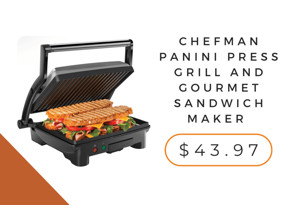 panini press with a price point pictured.