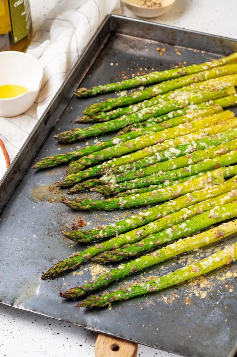 The Best Roasted Asparagus Appetizer with Parmesan