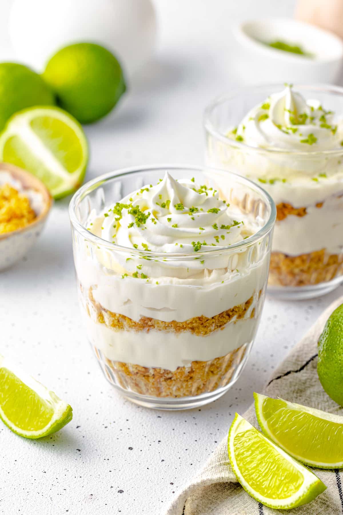 Key Lime Dessert with Zest and Cream for Dinner All We Eat